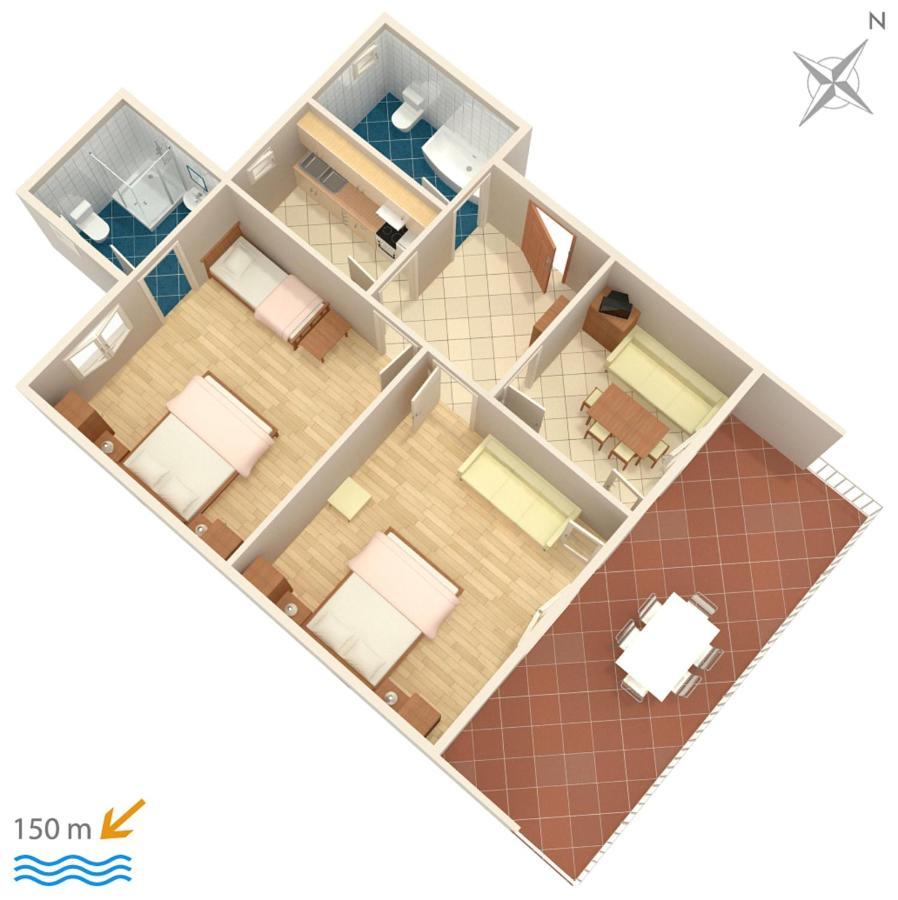 Apartments By The Sea Podaca, Makarska - 2576 Dış mekan fotoğraf